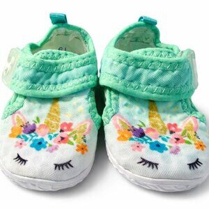 Baby Unicorn Shoes Mint Green Soft Sole Sneakers 6-12 Months EU 19-AC271